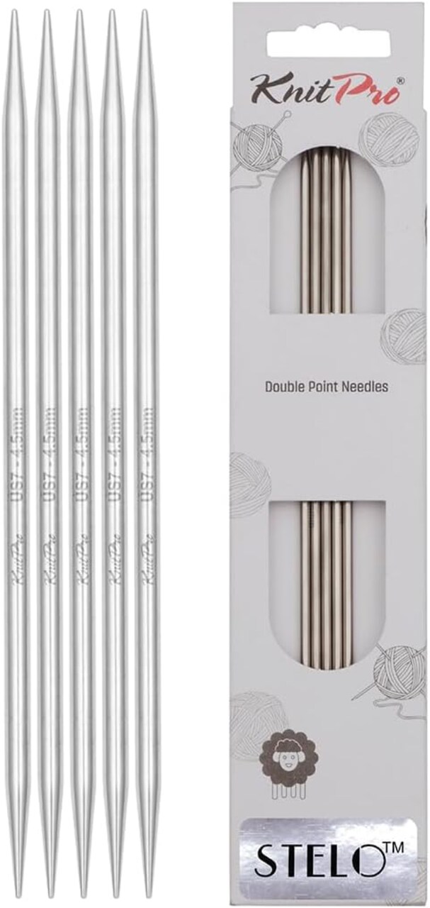 KnitPro Stelo Double Pointed Knitting Needles 6" (15cm) Set of 5 Size 0 - 11